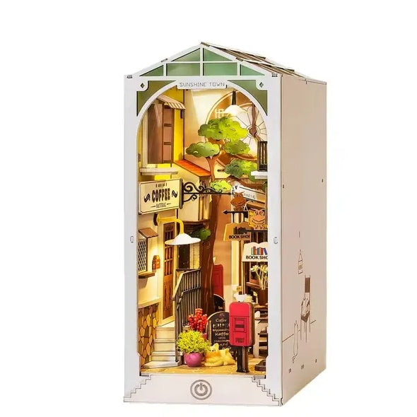 Rolife DIY Book Nook Kit Sunshine Town DIY Miniature Booknook Kit